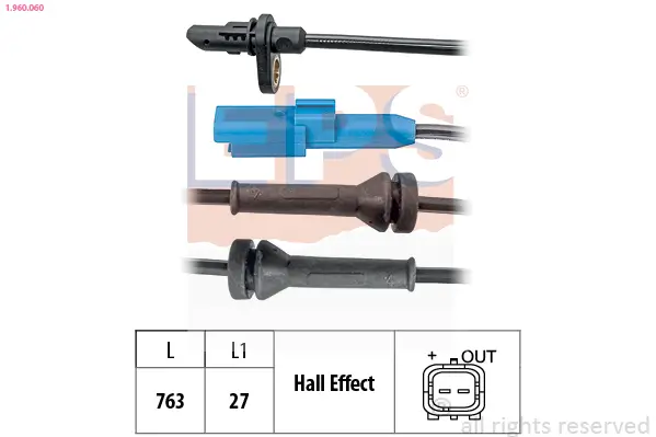 Sensor, Raddrehzahl EPS 1.960.060