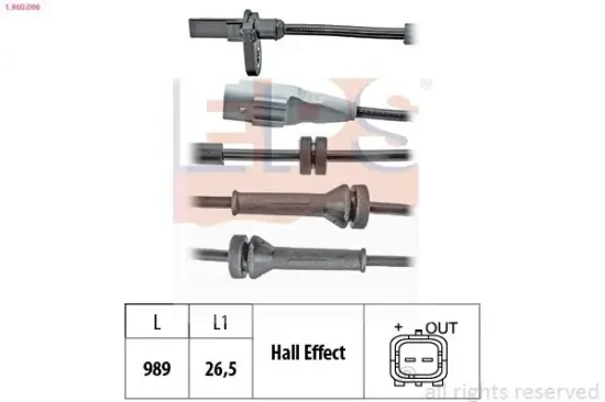 Sensor, Raddrehzahl EPS 1.960.096 Bild Sensor, Raddrehzahl EPS 1.960.096