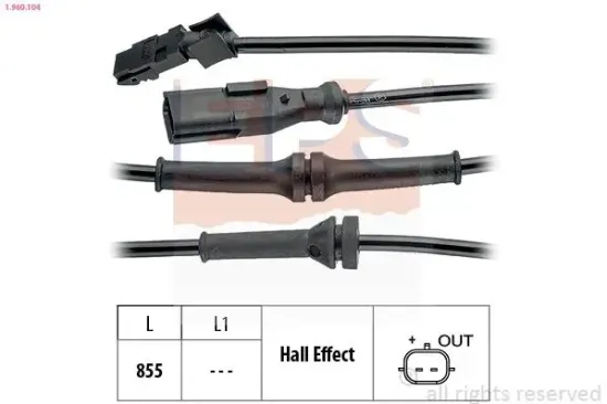 Sensor, Raddrehzahl EPS 1.960.104 Bild Sensor, Raddrehzahl EPS 1.960.104