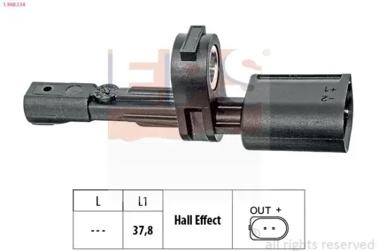 Sensor, Raddrehzahl EPS 1.960.134 Bild Sensor, Raddrehzahl EPS 1.960.134