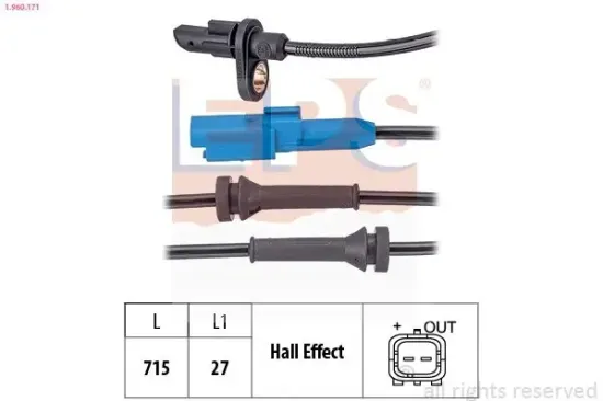 Sensor, Raddrehzahl EPS 1.960.171 Bild Sensor, Raddrehzahl EPS 1.960.171