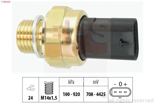 Sensor, Öldruck EPS 1.980.003