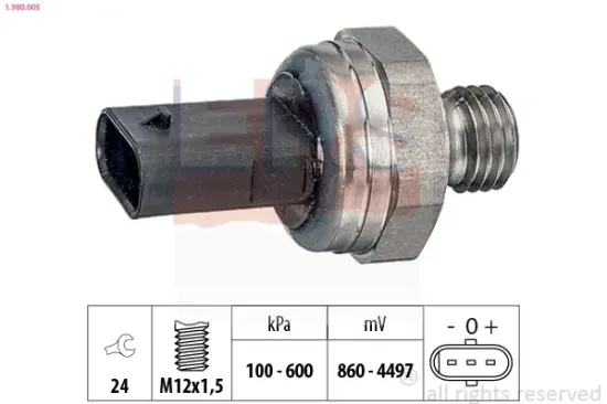 Sensor, Abgasdruck EPS 1.980.005 Bild Sensor, Abgasdruck EPS 1.980.005