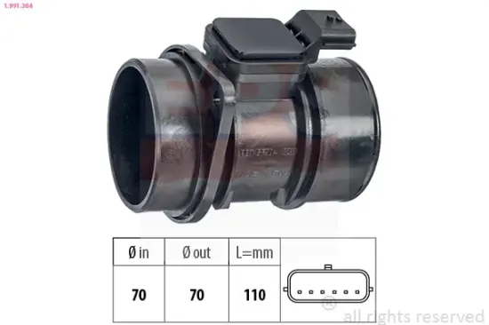 Luftmassenmesser EPS 1.991.364 Bild Luftmassenmesser EPS 1.991.364