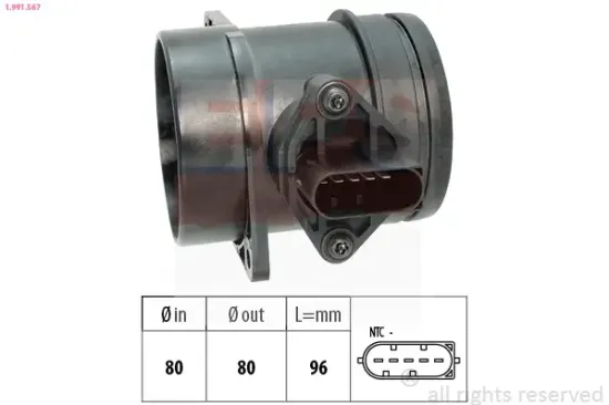Luftmassenmesser EPS 1.991.567 Bild Luftmassenmesser EPS 1.991.567