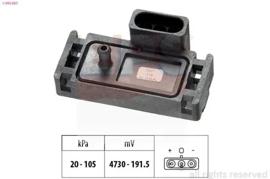 Luftdrucksensor, Höhenanpassung EPS 1.993.007 Bild Luftdrucksensor, Höhenanpassung EPS 1.993.007