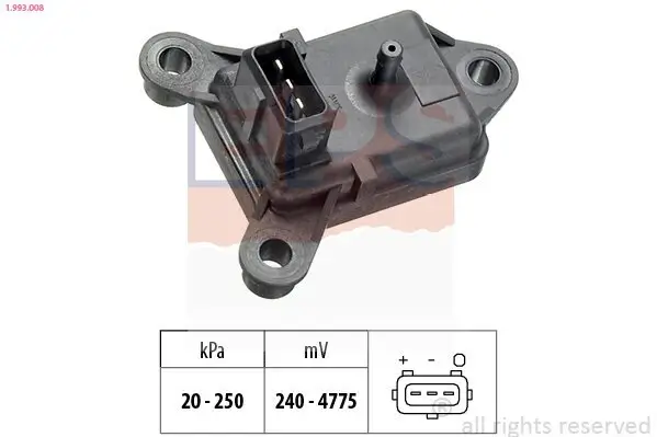 Luftdrucksensor, Höhenanpassung EPS 1.993.008