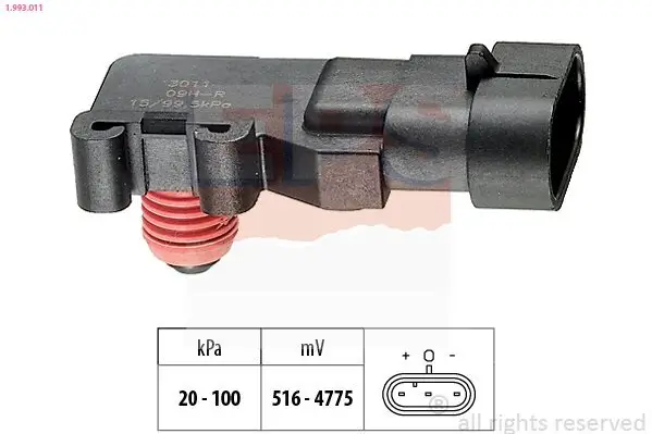 Luftdrucksensor, Höhenanpassung EPS 1.993.011