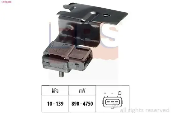 Luftdrucksensor, Höhenanpassung EPS 1.993.069 Bild Luftdrucksensor, Höhenanpassung EPS 1.993.069