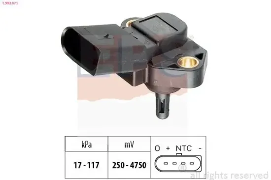 Luftdrucksensor, Höhenanpassung EPS 1.993.071 Bild Luftdrucksensor, Höhenanpassung EPS 1.993.071