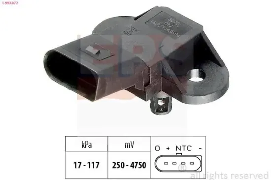 Luftdrucksensor, Höhenanpassung EPS 1.993.072 Bild Luftdrucksensor, Höhenanpassung EPS 1.993.072