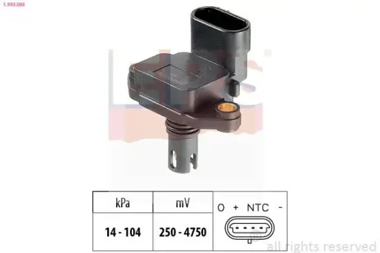 Luftdrucksensor, Höhenanpassung EPS 1.993.085 Bild Luftdrucksensor, Höhenanpassung EPS 1.993.085