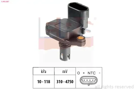 Luftdrucksensor, Höhenanpassung EPS 1.993.087 Bild Luftdrucksensor, Höhenanpassung EPS 1.993.087