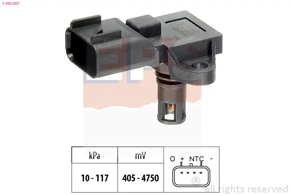 Luftdrucksensor, Höhenanpassung EPS 1.993.097