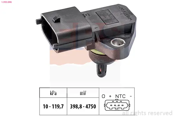 Luftdrucksensor, Höhenanpassung EPS 1.993.098