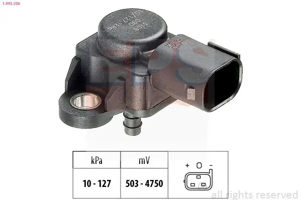 Luftdrucksensor, Höhenanpassung EPS 1.993.106