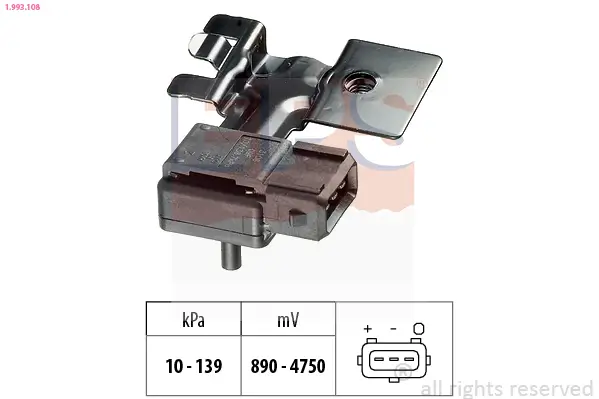Luftdrucksensor, Höhenanpassung EPS 1.993.108