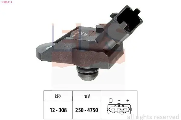 Luftdrucksensor, Höhenanpassung EPS 1.993.114