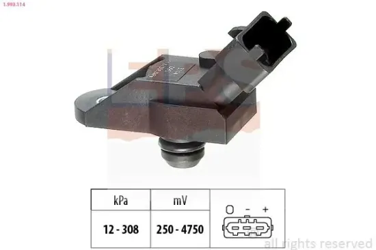 Luftdrucksensor, Höhenanpassung EPS 1.993.114 Bild Luftdrucksensor, Höhenanpassung EPS 1.993.114