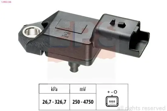 Luftdrucksensor, Höhenanpassung EPS 1.993.136 Bild Luftdrucksensor, Höhenanpassung EPS 1.993.136