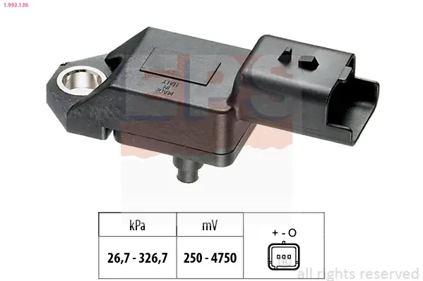 Luftdrucksensor, Höhenanpassung EPS 1.993.136