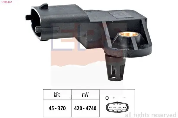 Luftdrucksensor, Höhenanpassung EPS 1.993.167