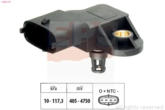 Luftdrucksensor, Höhenanpassung EPS 1.993.171 Bild Luftdrucksensor, Höhenanpassung EPS 1.993.171