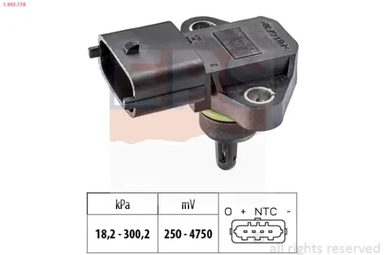Luftdrucksensor, Höhenanpassung EPS 1.993.178 Bild Luftdrucksensor, Höhenanpassung EPS 1.993.178