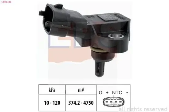 Luftdrucksensor, Höhenanpassung EPS 1.993.180 Bild Luftdrucksensor, Höhenanpassung EPS 1.993.180