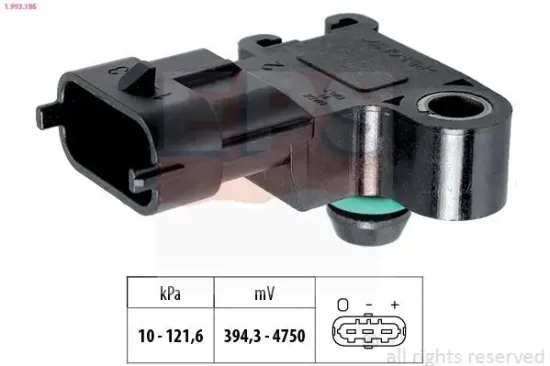 Luftdrucksensor, Höhenanpassung EPS 1.993.195 Bild Luftdrucksensor, Höhenanpassung EPS 1.993.195