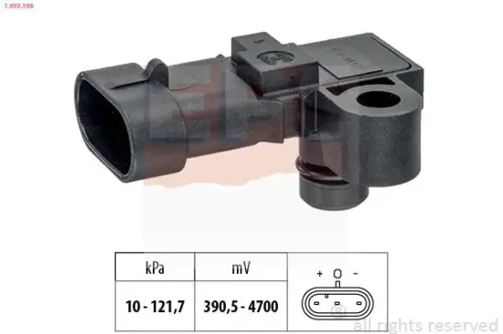 Luftdrucksensor, Höhenanpassung EPS 1.993.196 Bild Luftdrucksensor, Höhenanpassung EPS 1.993.196