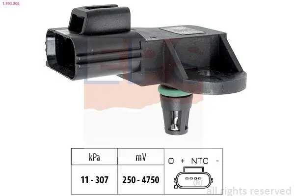 Luftdrucksensor, Höhenanpassung EPS 1.993.205