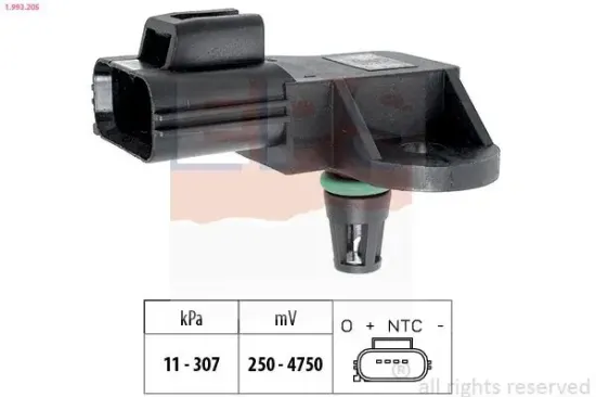 Luftdrucksensor, Höhenanpassung EPS 1.993.205 Bild Luftdrucksensor, Höhenanpassung EPS 1.993.205