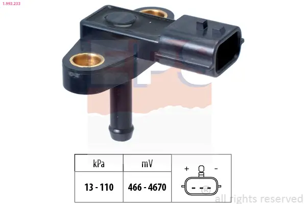 Luftdrucksensor, Höhenanpassung EPS 1.993.233