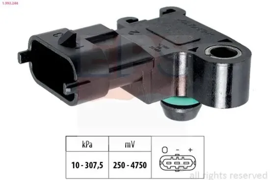 Luftdrucksensor, Höhenanpassung EPS 1.993.244 Bild Luftdrucksensor, Höhenanpassung EPS 1.993.244