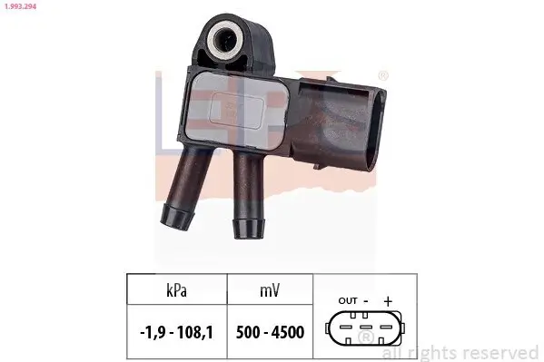 Luftdrucksensor, Höhenanpassung EPS 1.993.294