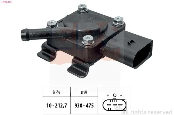 Sensor, Abgasdruck EPS 1.993.312