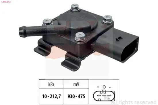Sensor, Abgasdruck EPS 1.993.312 Bild Sensor, Abgasdruck EPS 1.993.312