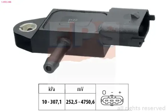 Sensor, Abgasdruck EPS 1.993.348 Bild Sensor, Abgasdruck EPS 1.993.348