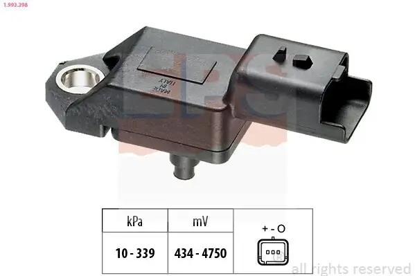 Luftdrucksensor, Höhenanpassung EPS 1.993.398