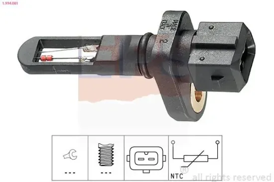 Sensor, Ansauglufttemperatur EPS 1.994.001 Bild Sensor, Ansauglufttemperatur EPS 1.994.001