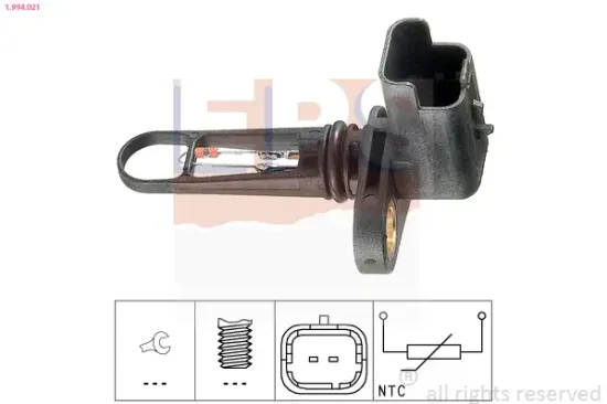 Sensor, Ansauglufttemperatur EPS 1.994.021 Bild Sensor, Ansauglufttemperatur EPS 1.994.021