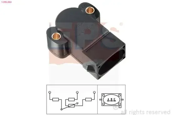 Sensor, Drosselklappenstellung EPS 1.995.064 Bild Sensor, Drosselklappenstellung EPS 1.995.064