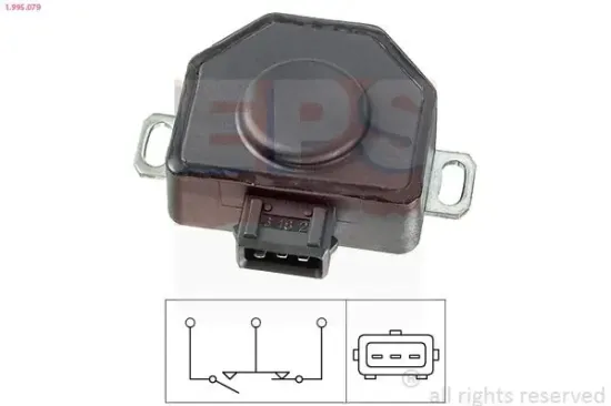 Sensor, Drosselklappenstellung EPS 1.995.079 Bild Sensor, Drosselklappenstellung EPS 1.995.079