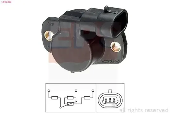 Sensor, Drosselklappenstellung EPS 1.995.094 Bild Sensor, Drosselklappenstellung EPS 1.995.094