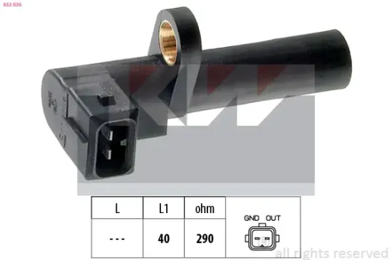 Impulsgeber, Kurbelwelle KW 453 036 Bild Impulsgeber, Kurbelwelle KW 453 036