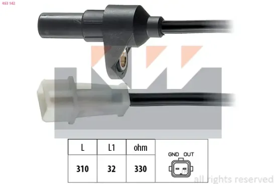 Impulsgeber, Kurbelwelle KW 453 142 Bild Impulsgeber, Kurbelwelle KW 453 142