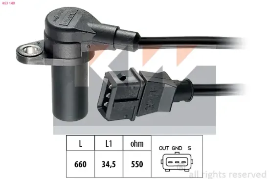 Impulsgeber, Kurbelwelle KW 453 149 Bild Impulsgeber, Kurbelwelle KW 453 149