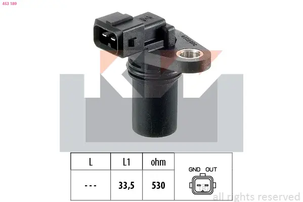 Sensor, Motordrehzahl KW 453 189