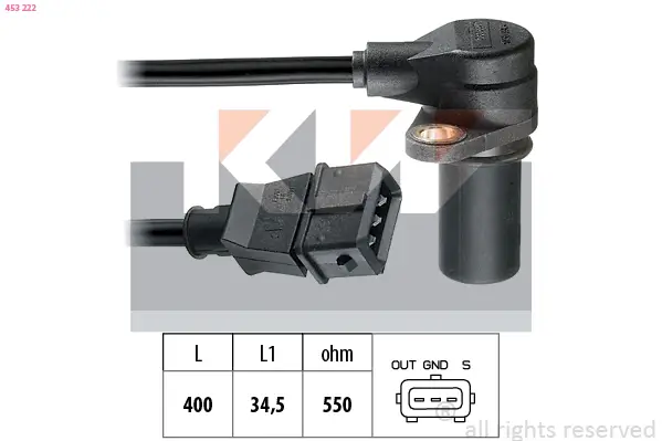 Impulsgeber, Kurbelwelle KW 453 222